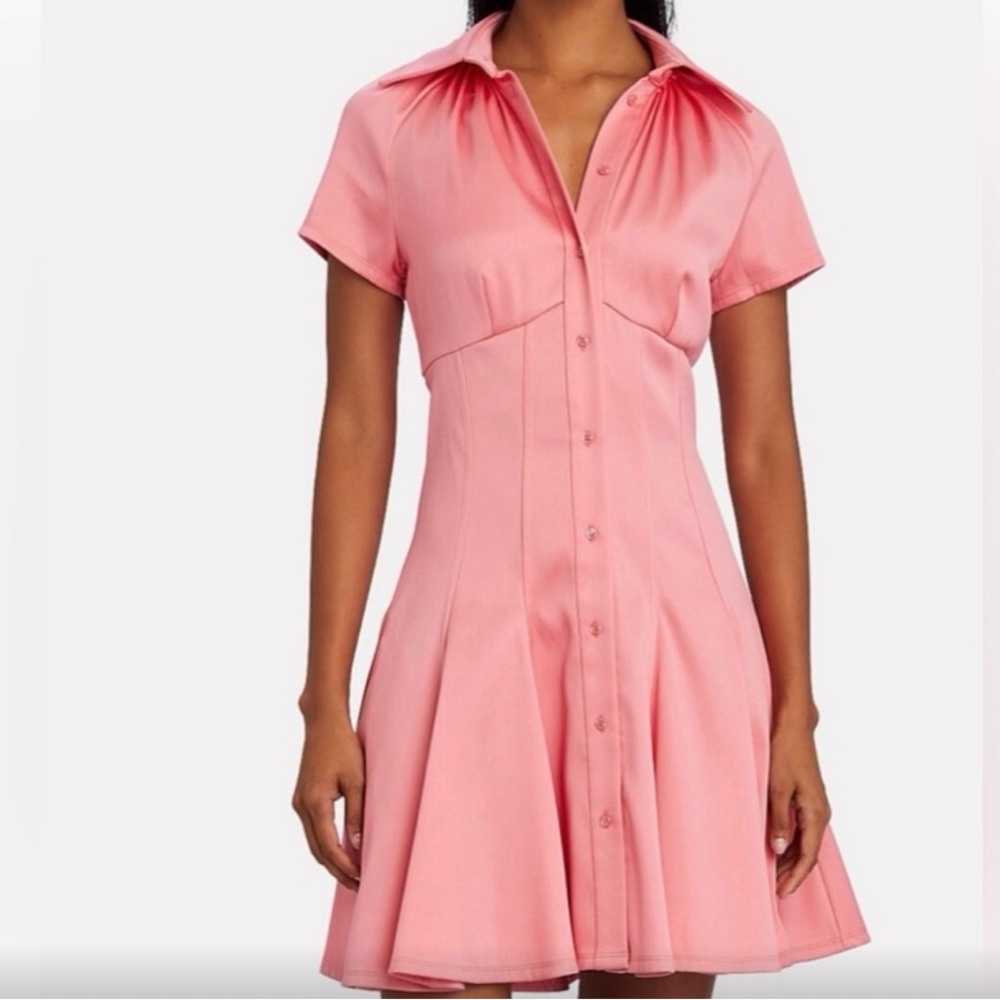 Brandon Maxwell Pink Cotton Dress